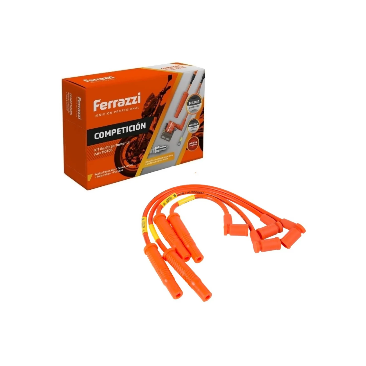 CABLE BUJIA LINEA COMPETICION FORD FIESTA/ KA / ECOSPORT/ FOCUS 8V - 2