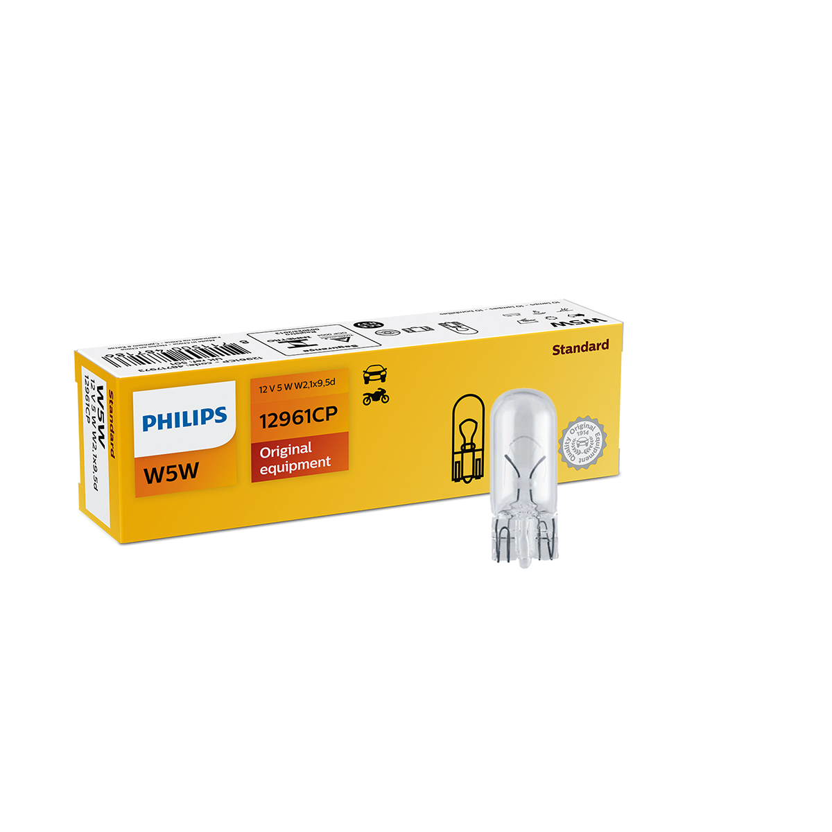 LAMPARA SEÑALIZACION 12V W5W 12961 12V                                              CP CANTIDAD POR CAJA MASTER 200