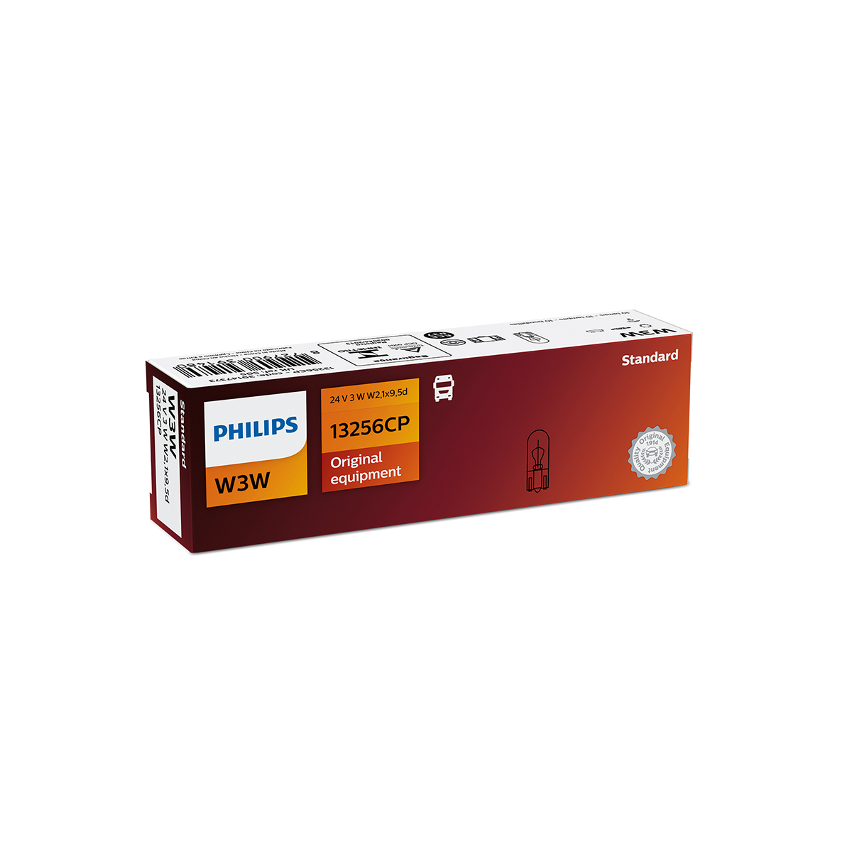 LAMPARA SEÑALIZACION 24V W3W 13256 24V                                                CP CANTIDAD POR CAJA MASTER 200 - 3
