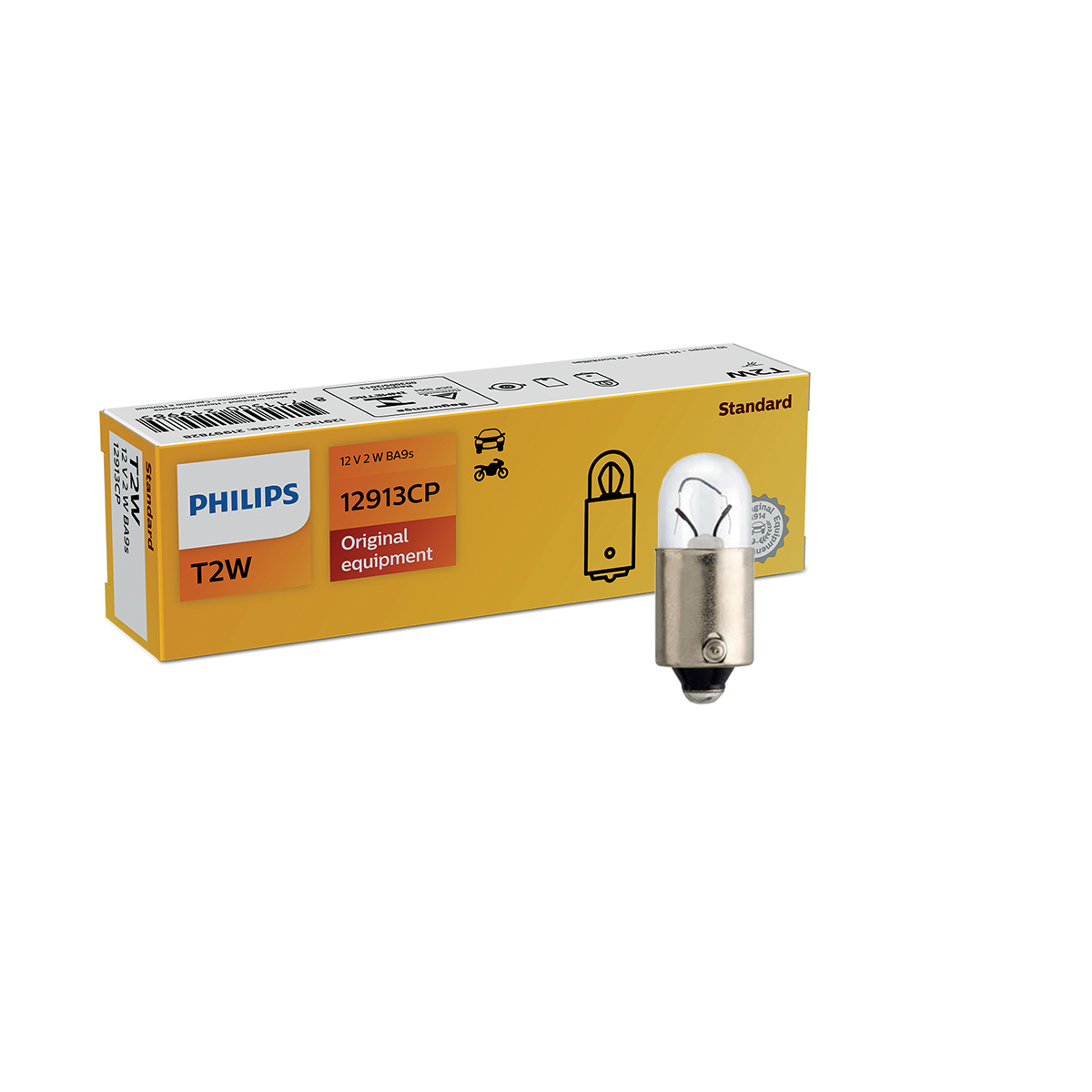 LAMPARA SEÑALIZACION 12V T2W  12913   12V 2W BA9S - 3