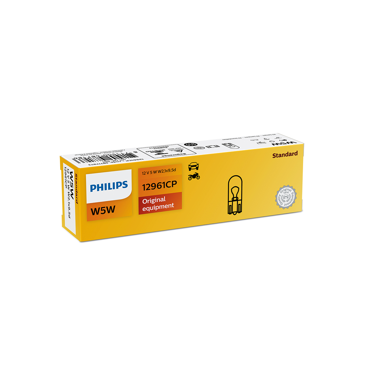 LAMPARA SEÑALIZACION 12V W5W 12961 12V                                              CP CANTIDAD POR CAJA MASTER 200 - 2