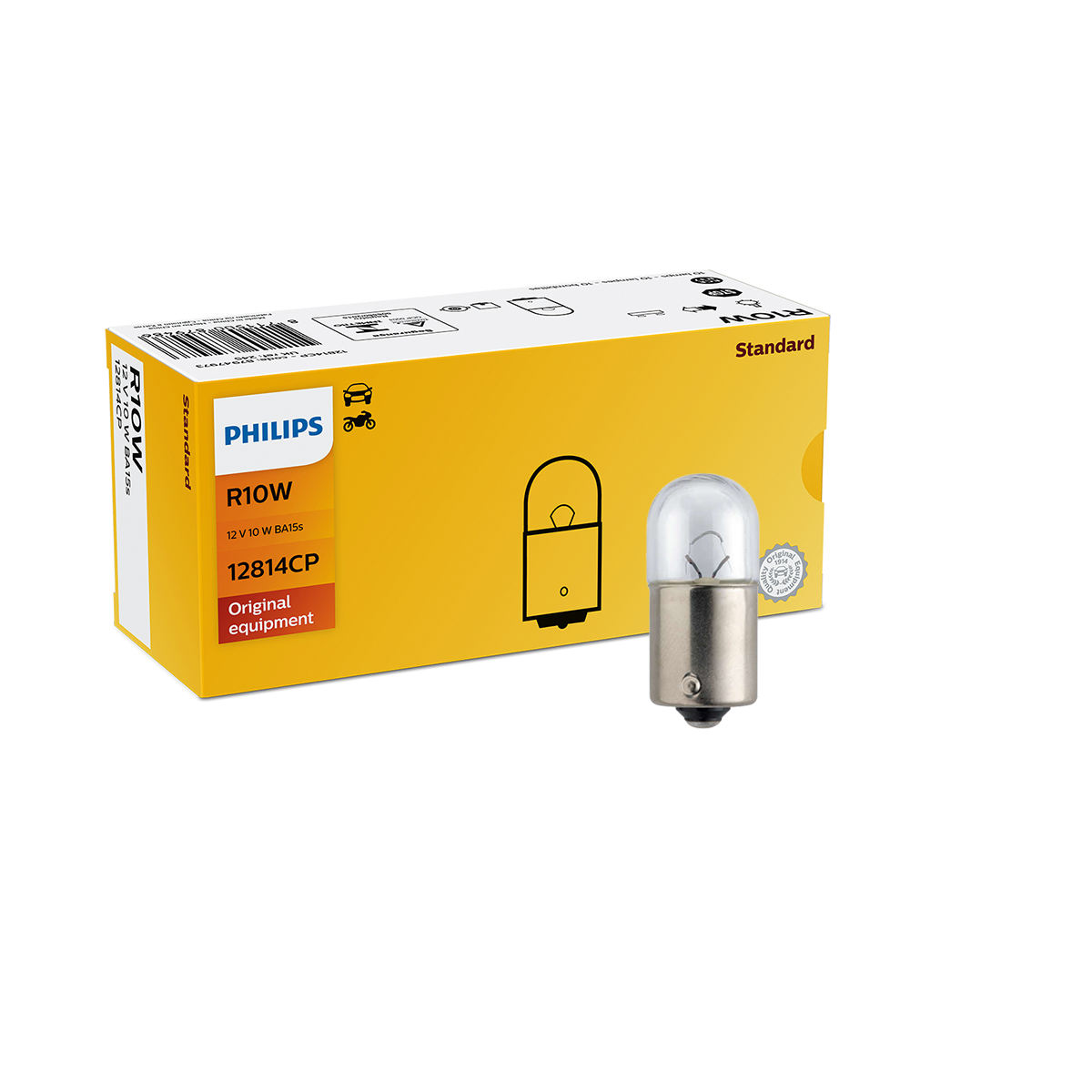 LAMPARA SEÑALIZACION 12V R10W 12814 12V 10W    CP - 2