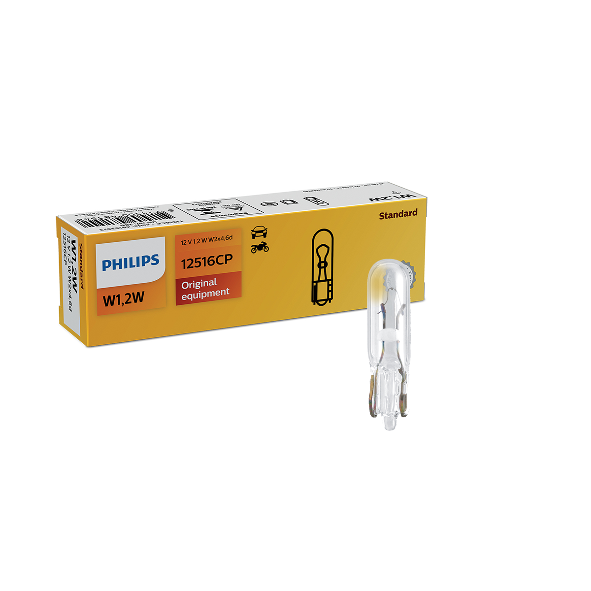 LAMPARA SEÑALIZACION 12V W1,2W 12516 12V                                           CP