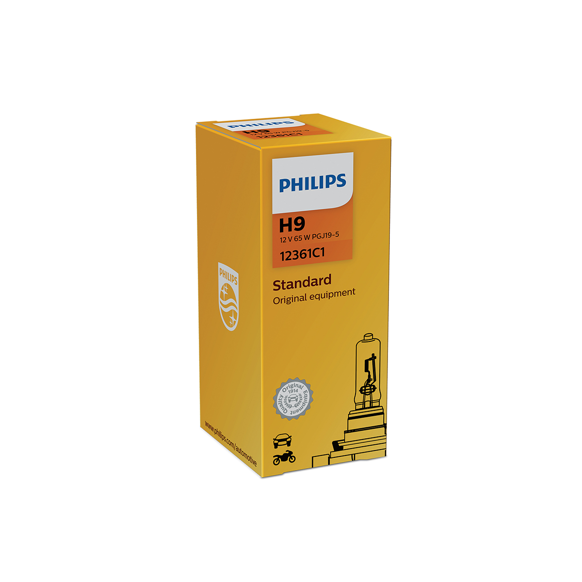 LAMPARA HALOGENA ESTANDAR 12V H9 12361 12V 65W                                         C1 - 4