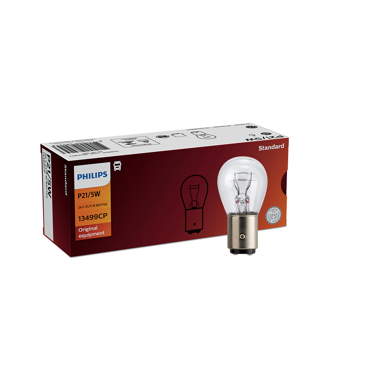 LAMPARA SEÑALIZACION 24V P21/5W 13499 24V                                    CP CANTIDAD POR CAJA MASTER 200 - 3