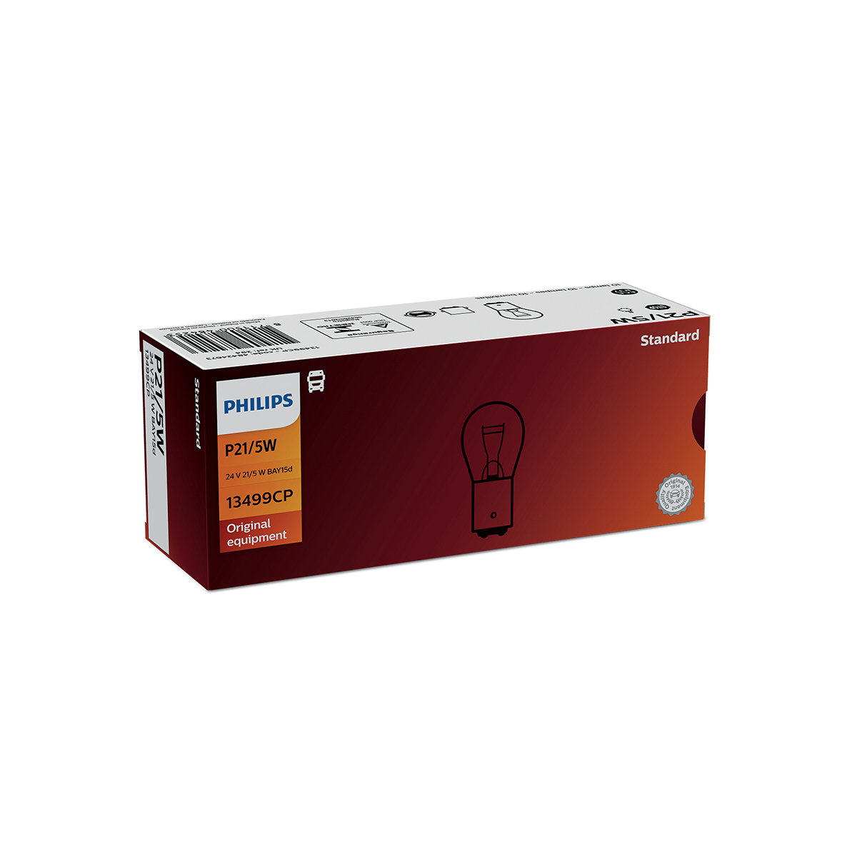 LAMPARA SEÑALIZACION 24V P21/5W 13499 24V                                    CP CANTIDAD POR CAJA MASTER 200 - 4