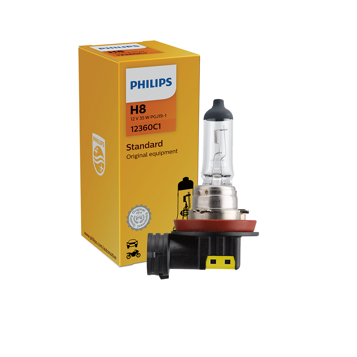LAMPARA HALOGENA ESTANDAR 12V H8 12360 12V 35W                                         C1 - 4