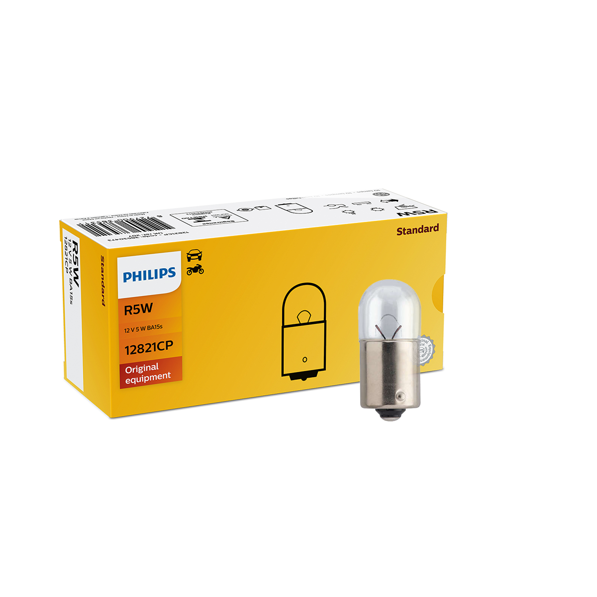 LAMPARA SEÑALIZACION 12V R5W 12821 12V              CP CANTIDAD POR CAJA MASTER 200 - 3