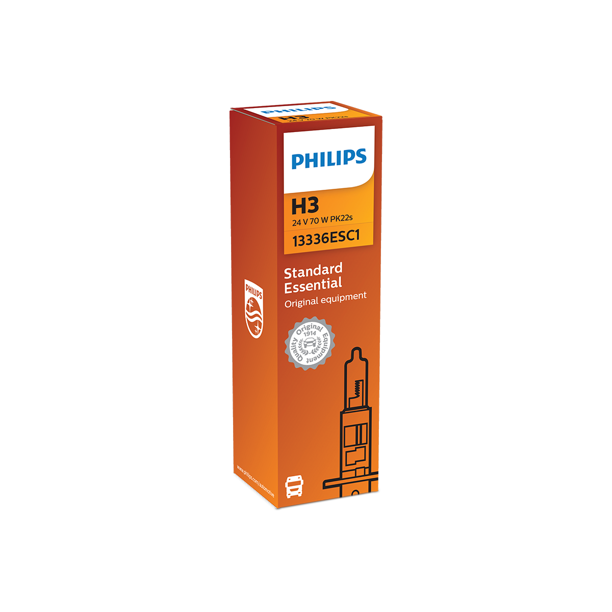 LAMPARA HALOGENA ESTANDAR 24V H3 13336 24V 70W PK22S                C1 - 3