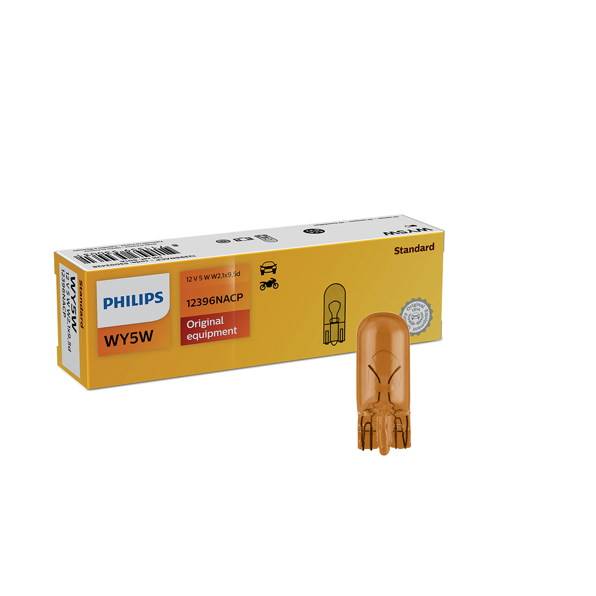LAMPARA SEÑALIZACION 12V WY5W 12396 NA 12V                     CP - 3
