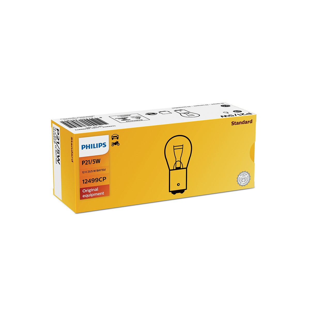 LAMPARA SEÑALIZACION 12V P21/5W 12499 12V                                          CP CANTIDAD POR CAJA MASTER 200 - 4