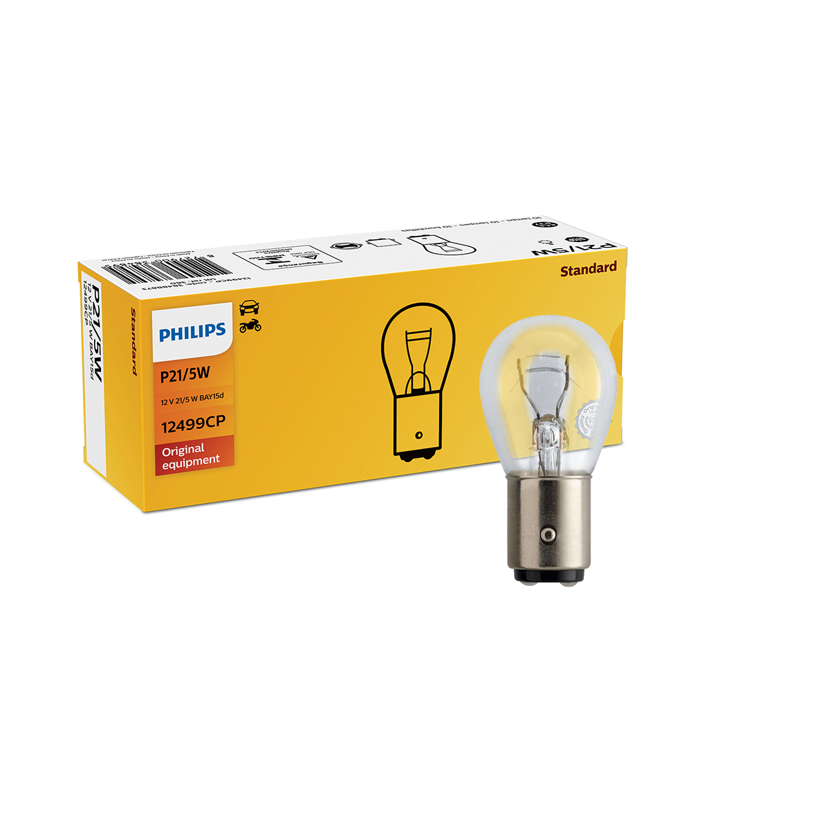 LAMPARA SEÑALIZACION 12V P21/5W 12499 12V                                          CP CANTIDAD POR CAJA MASTER 200 - 5