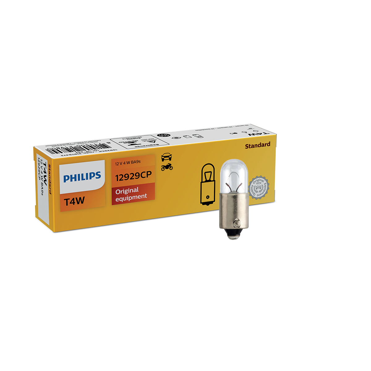 LAMPARA SEÑALIZACION 12V T4W 12929 12V                 CP CANTIDAD POR CAJA MASTER 200 - 4