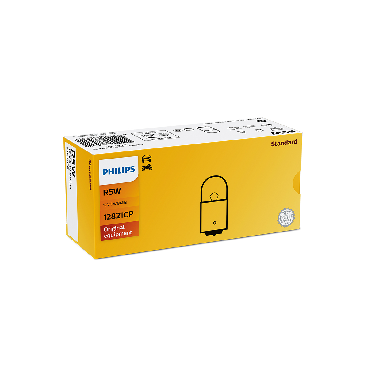 LAMPARA SEÑALIZACION 12V R5W 12821 12V              CP CANTIDAD POR CAJA MASTER 200 - 4