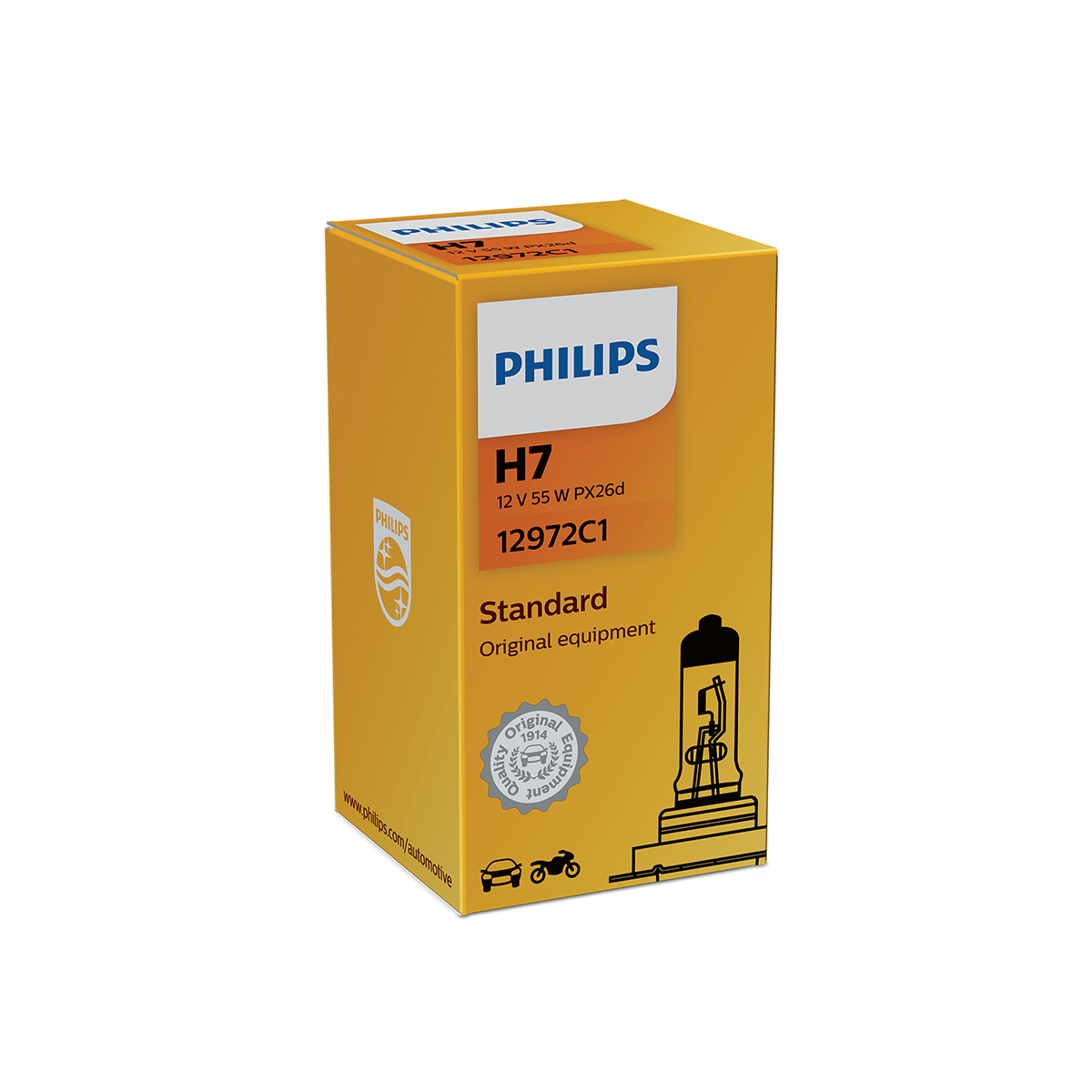 LAMPARA HALOGENA ESTANDAR 12V H7 12972 12V 55W                                         C1 CANTIDAD POR CAJA MASTER 100 - 4