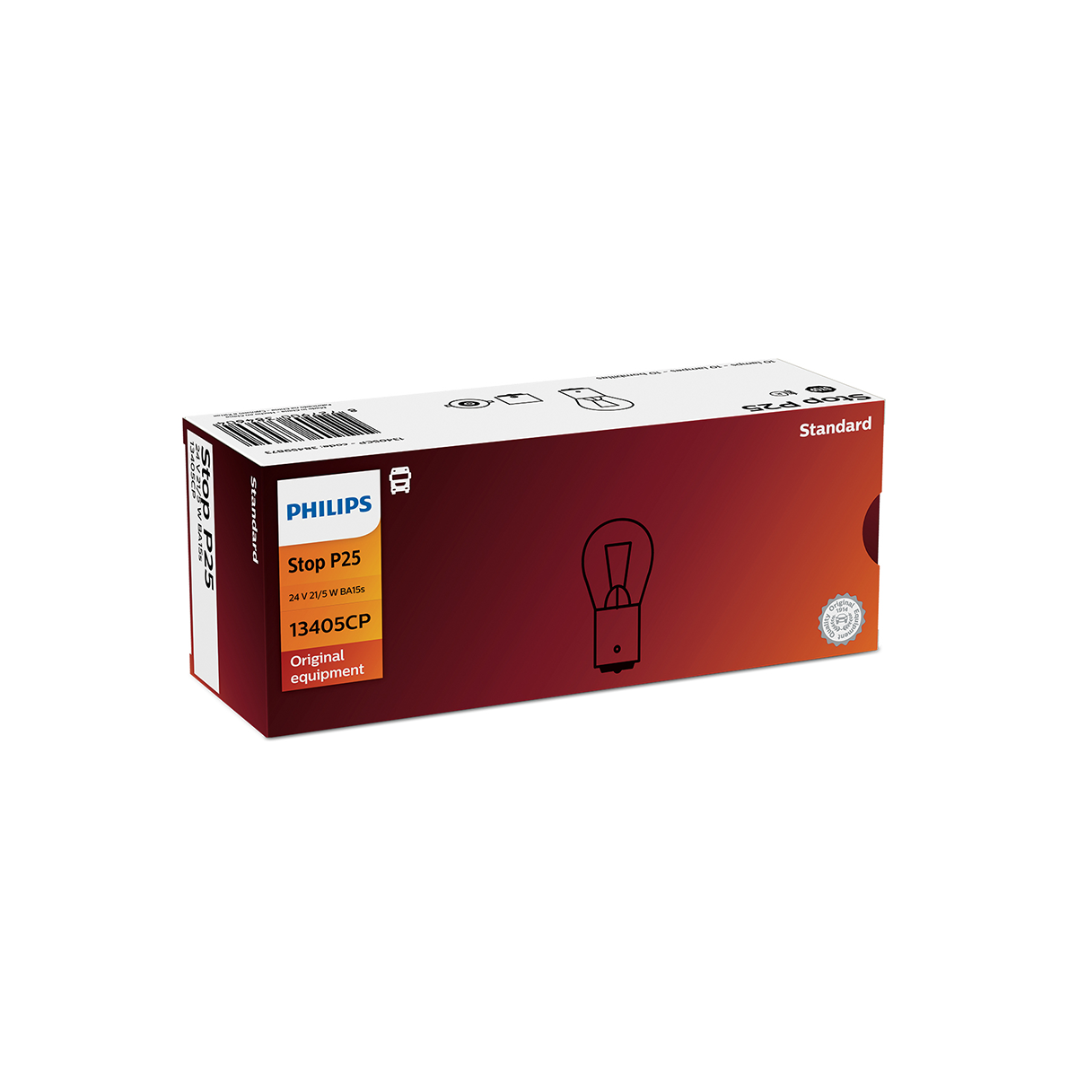 LAMPARA SEÑALIZACION 24V STOP P25 13405 24V 21/5W BA15D          CP - 4