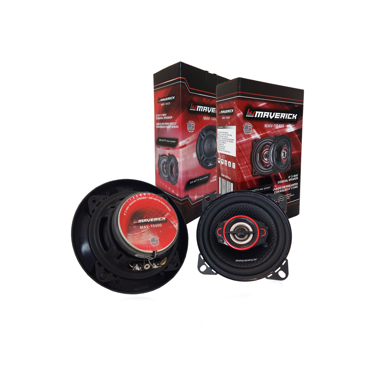 JUEGO DE PARLANTES JUEGO DE PARLANTES COAXIALES 4 - 2 VIAS