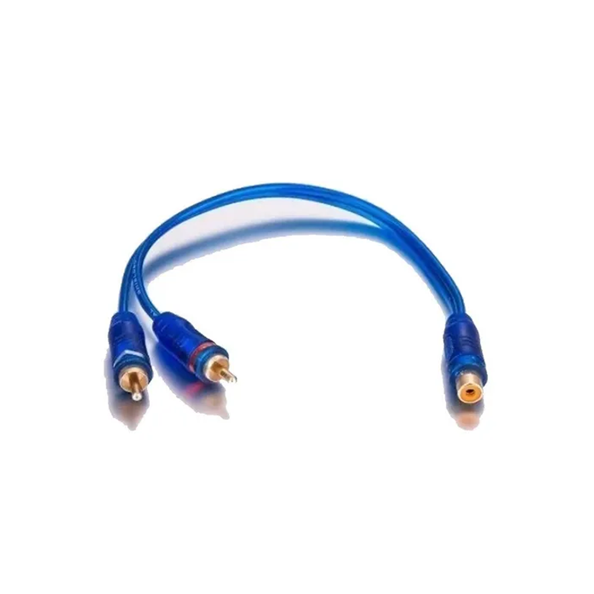 FICHAS DE AUDIO DIVISOR RCA HEMBRA A 2 RCA MACHOS. CLASICO DIVISOR PARA INSTALAR CANALES DE POTENCIAS. - 4