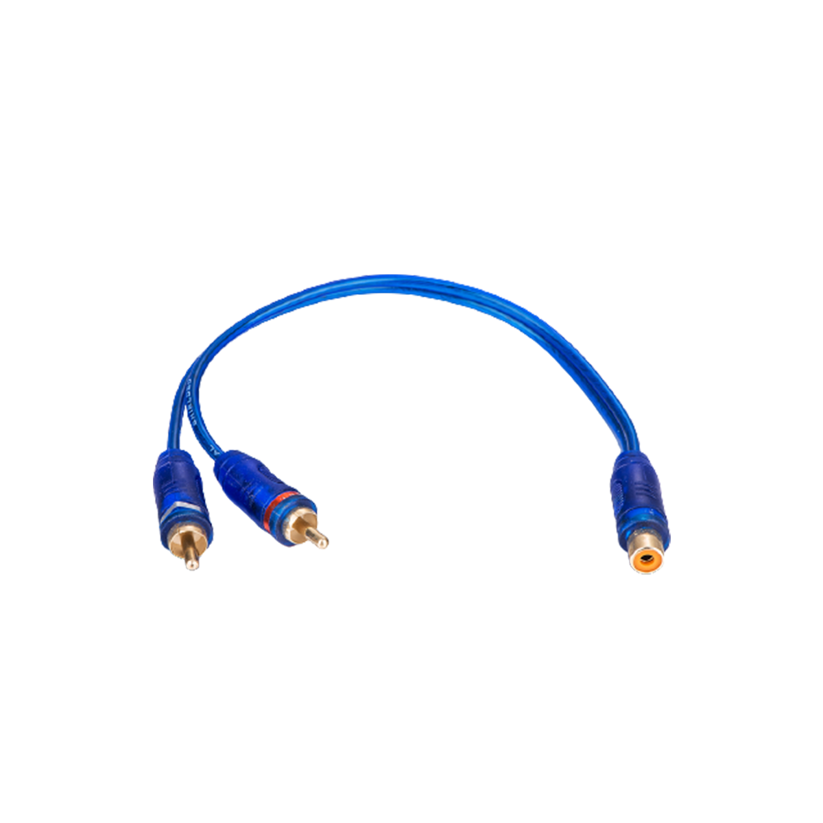FICHAS DE AUDIO DIVISOR RCA HEMBRA A 2 RCA MACHOS. CLASICO DIVISOR PARA INSTALAR CANALES DE POTENCIAS. - 5