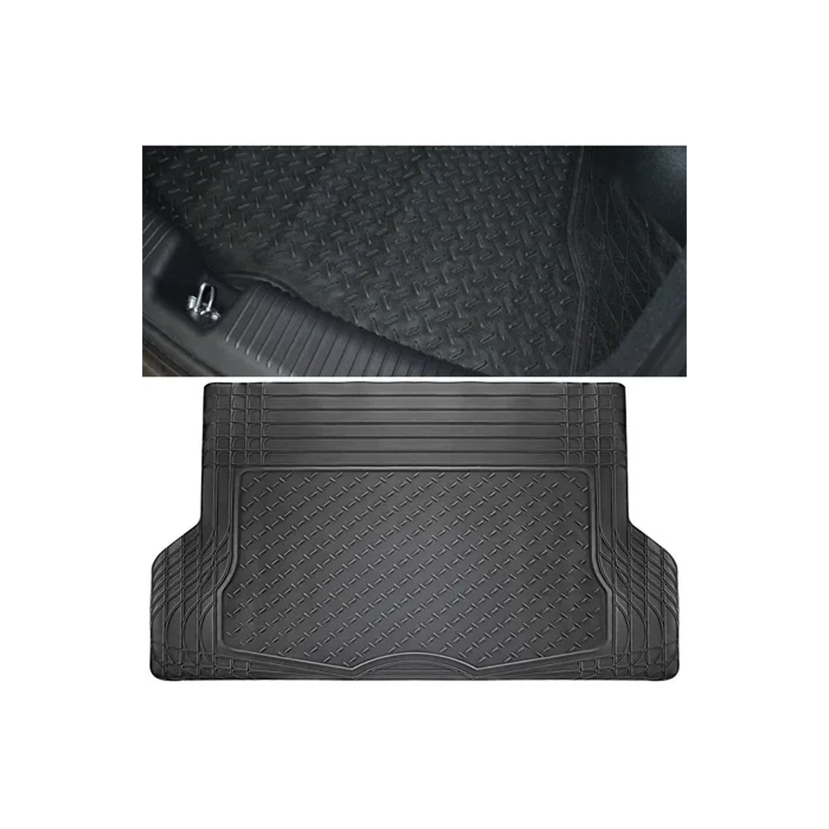ALFOMBRA ALFOMBRA DE PVC PARA BAUL NEGRA 110CM X 140CM. TROQUELADA PARA RECORTAR Y ADAPTAR A TODOS LOS VEHÍCULOS. - 3