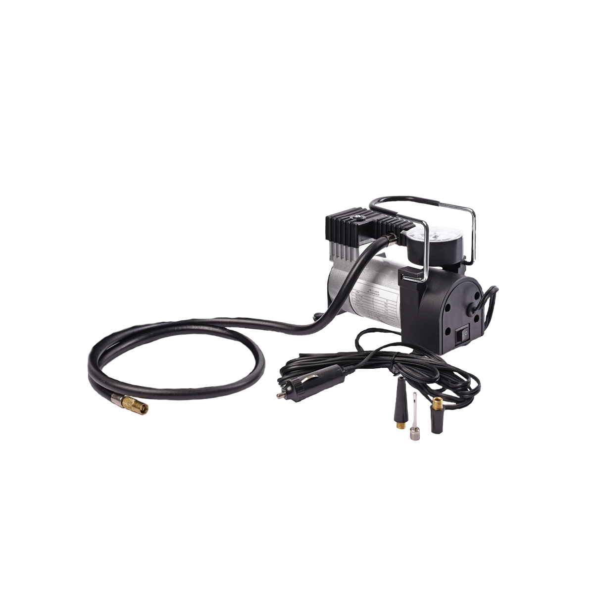 COMPRESOR COMPRESOR DE AIRE 12V, 140 PSI, CILINDRO 1X30MM 10 AMP PLATEADO 16075140MM CANTIDAD POR CAJA MASTER 16 - 2