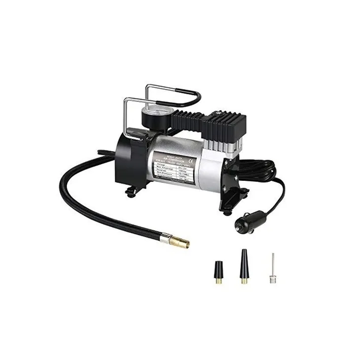 COMPRESOR COMPRESOR DE AIRE 12V, 140 PSI, CILINDRO 1X30MM 10 AMP PLATEADO 16075140MM CANTIDAD POR CAJA MASTER 16 - 4