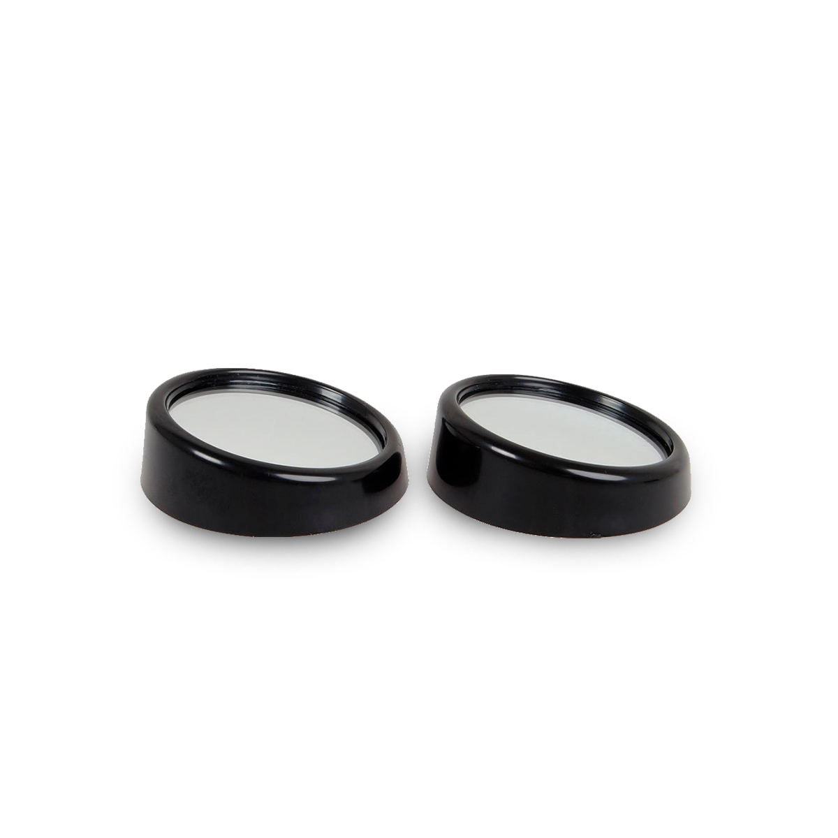 JUEGO DE ESPEJOS PUNTO CIEGO 2 JUEGO DE ESPEJOS PUNTO CIEGO 2  REDONDO BORDE PLASTICO NEGRO PLATEADO UNIVERSAL