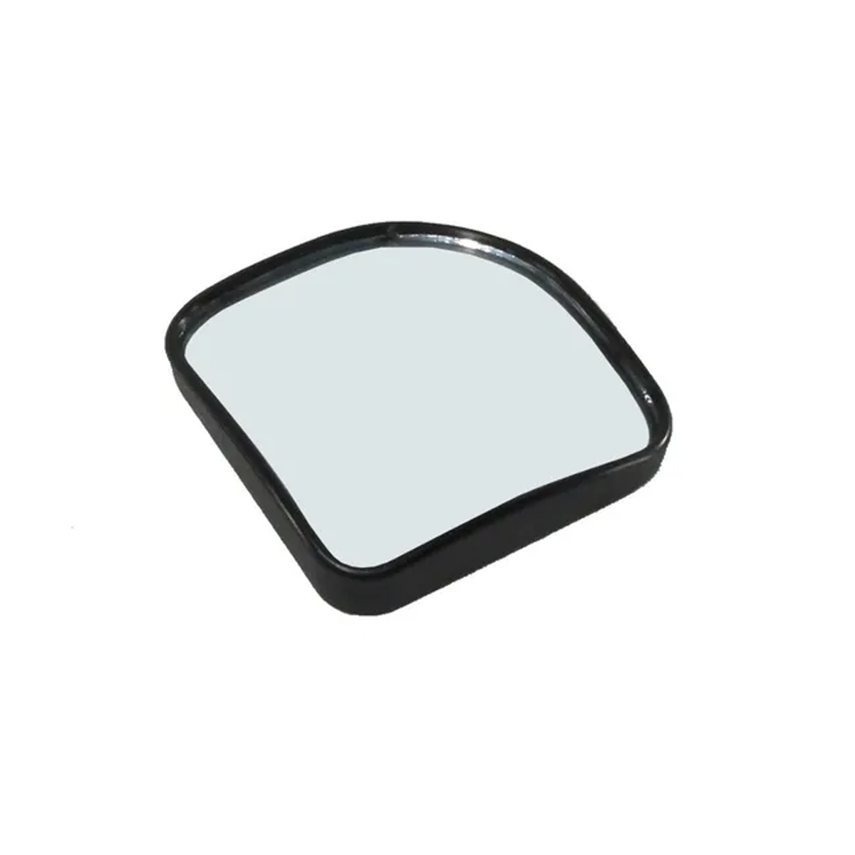 ESPEJO PUNTO CIEGO 3 ESPEJO PUNTO CIEGO 3  SEMI CUADRADO BORDE PLASTICO NEGRO PLATEADO UNIVERSAL - 2