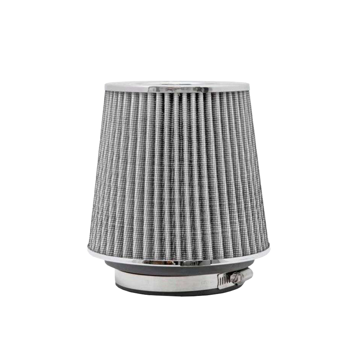 FILTRO DE AIRE CONICO FILTRO DE AIRE CONICO COMPETICION 63MM PLATEADO UNIVERSAL