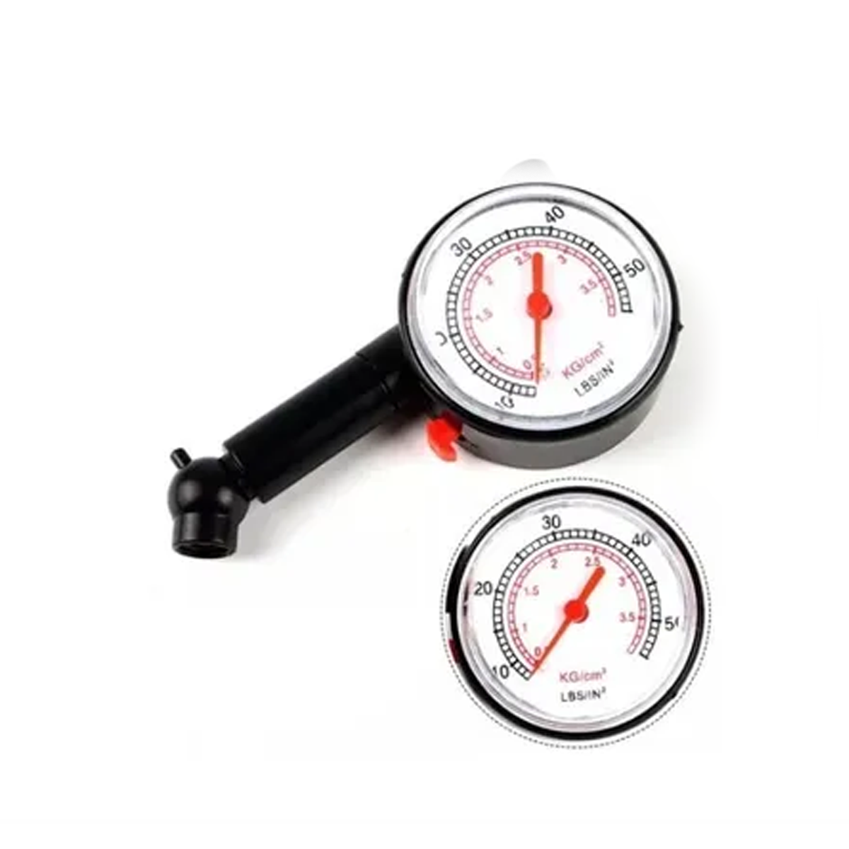 MEDIDOR DE PRESION MEDIDOR DE PRESION DE RUEDAS UNIVERSAL 10-100PSI PLATEADO UNIVERSAL CANTIDAD POR CAJA 200 - 3