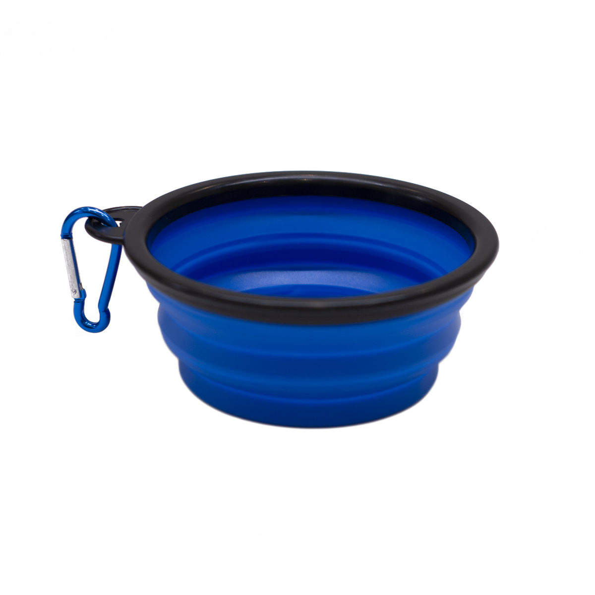 BOWL MASCOTAS BOWL PARA MASCOTAS AZUL CON GANCHO PELGABLE DIAMETRO 12.5 CM ALTURA 5 CM (LUEGO DE PLEGARSE 1 CM DE ALTURA) - 3