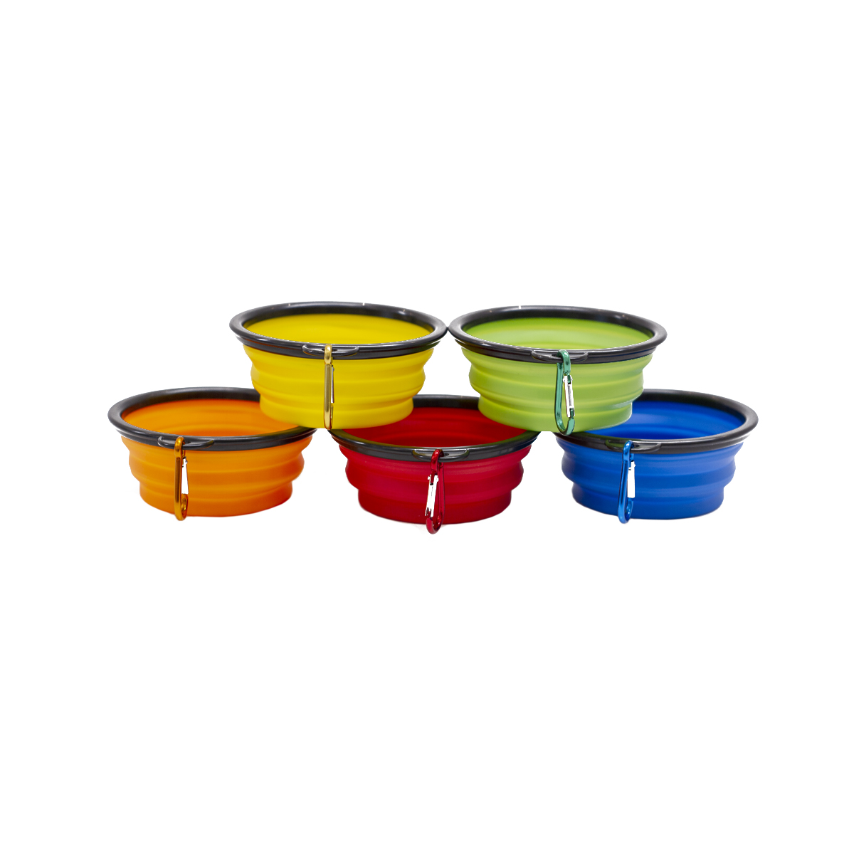 BOWL MASCOTAS BOWL PARA MASCOTAS AMARILLO CON GANCHO PELGABLE DIAMETRO 12.5 CM ALTURA 5 CM (LUEGO DE PLEGARSE 1 CM DE ALTURA) - 4