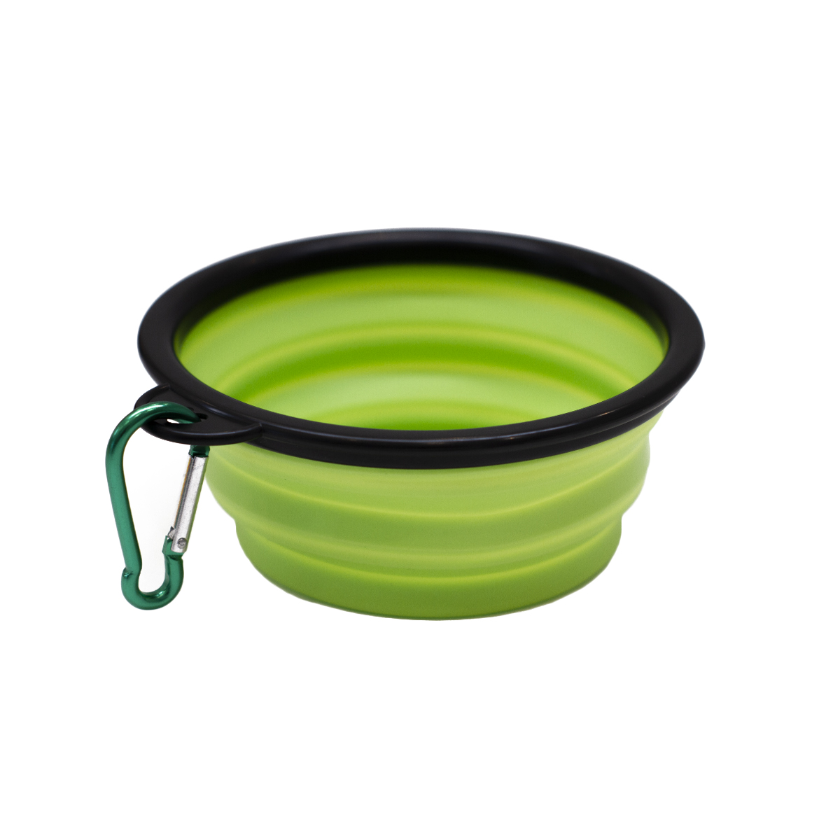 BOWL MASCOTAS BOWL PARA MASCOTAS VERDE CON GANCHO PELGABLE DIAMETRO 12.5 CM ALTURA 5 CM (LUEGO DE PLEGARSE 1 CM DE ALTURA) - 3