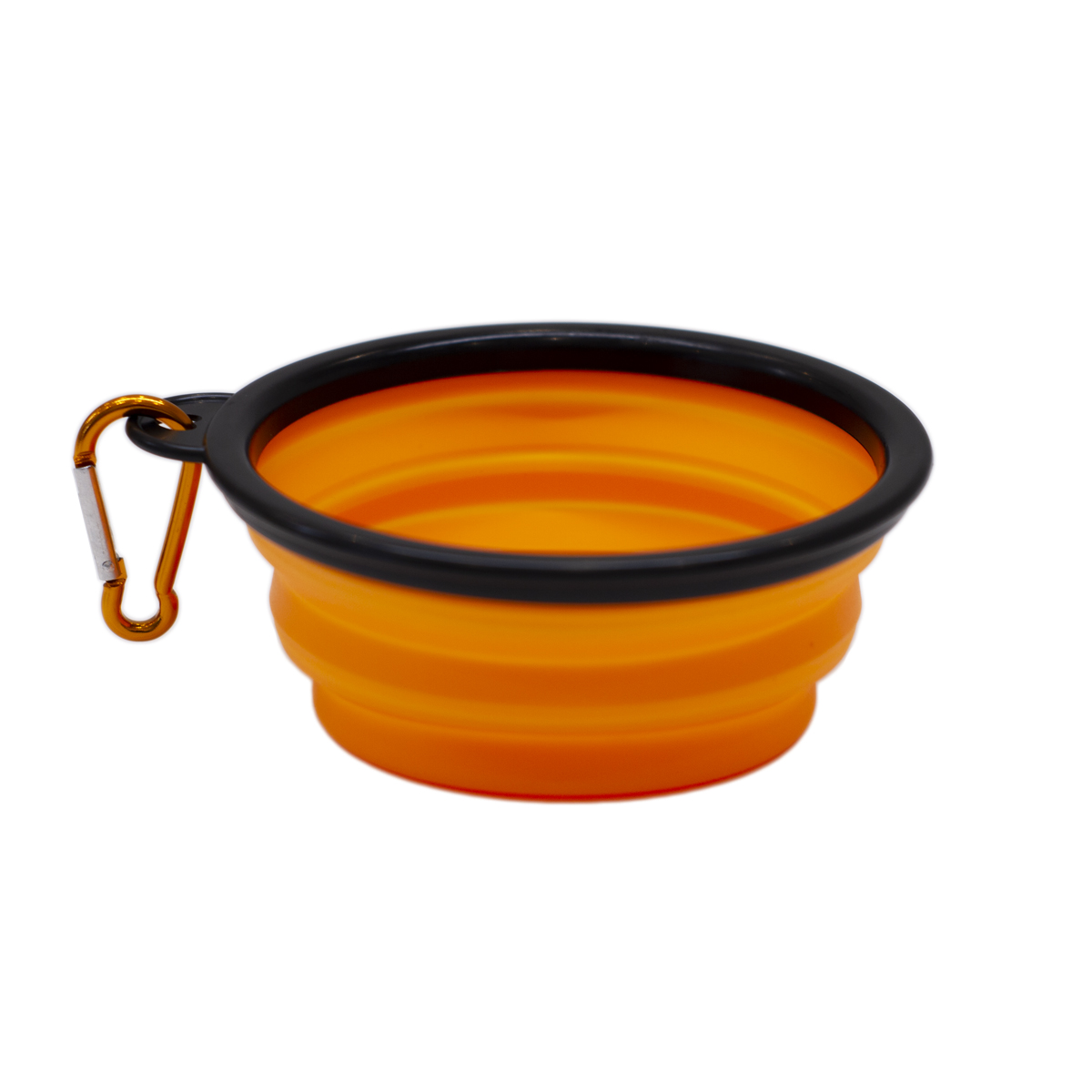 BOWL MASCOTAS BOWL PARA MASCOTAS NARANJA CON GANCHO PELGABLE DIAMETRO 12.5 CM ALTURA 5 CM (LUEGO DE PLEGARSE 1 CM DE ALTURA) - 3