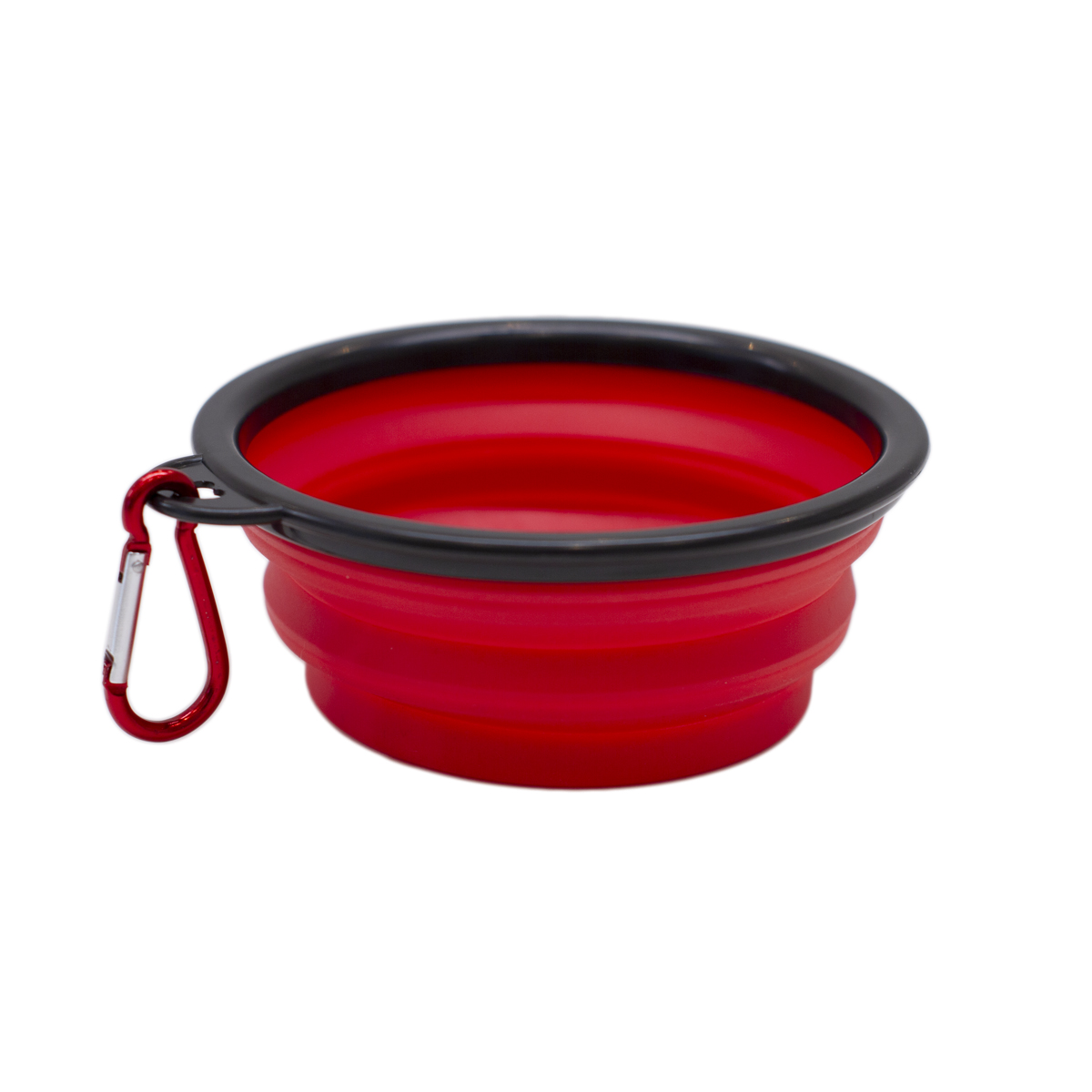 BOWL MASCOTAS BOWL PARA MASCOTAS ROJO CON GANCHO PELGABLE DIAMETRO 12.5 CM ALTURA 5 CM (LUEGO DE PLEGARSE 1 CM DE ALTURA) - 3