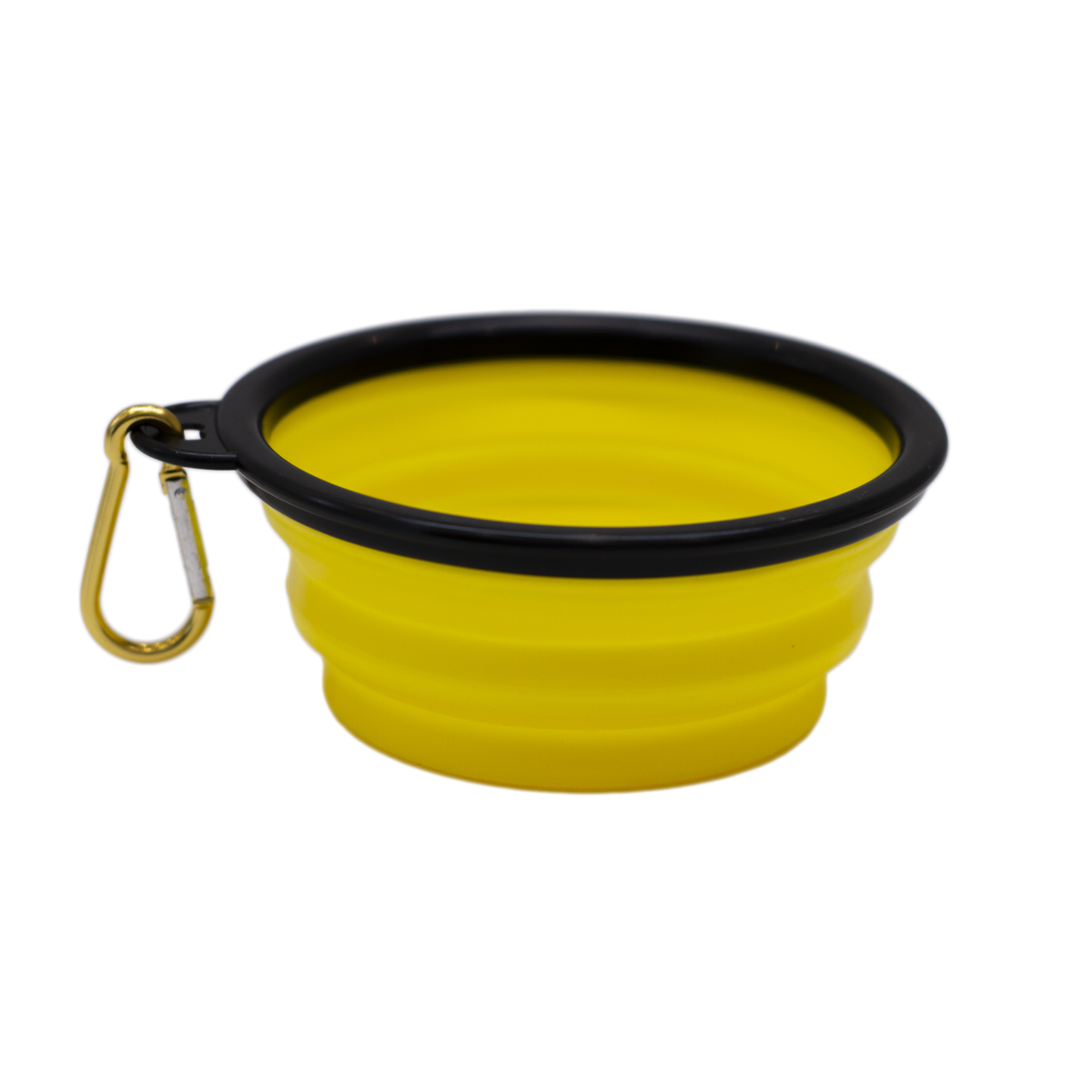 BOWL MASCOTAS BOWL PARA MASCOTAS AMARILLO CON GANCHO PELGABLE DIAMETRO 12.5 CM ALTURA 5 CM (LUEGO DE PLEGARSE 1 CM DE ALTURA) - 3