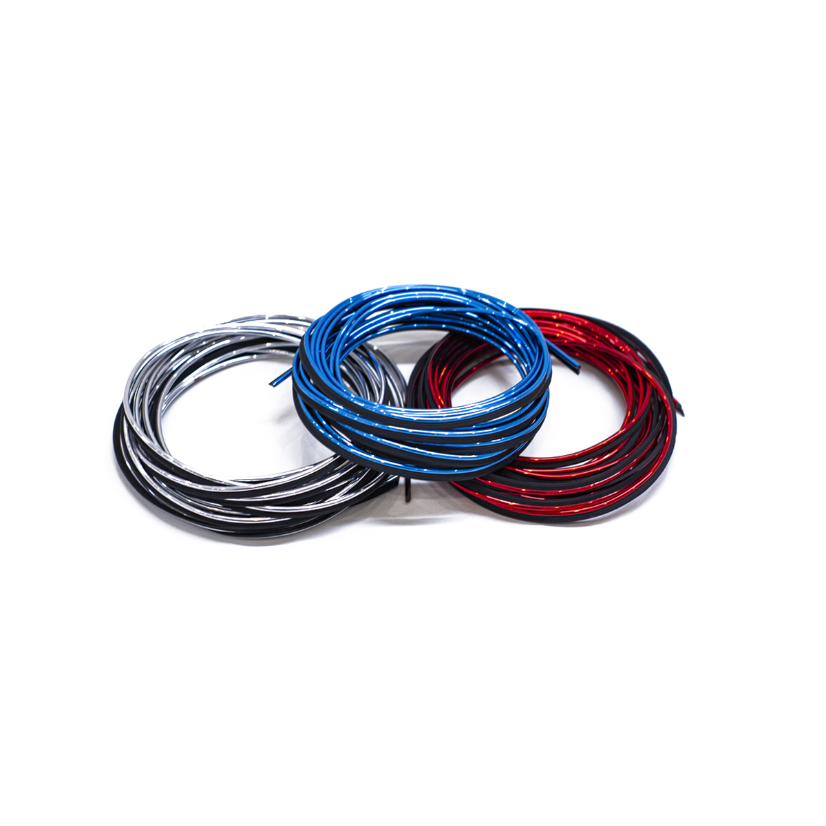 MOLDURA DECORATIVA MOLDURA DE ENCASTRE DECORATIVA PVC AZUL ROLLO 5 METROS DIAMETRO 2.6MM - 4