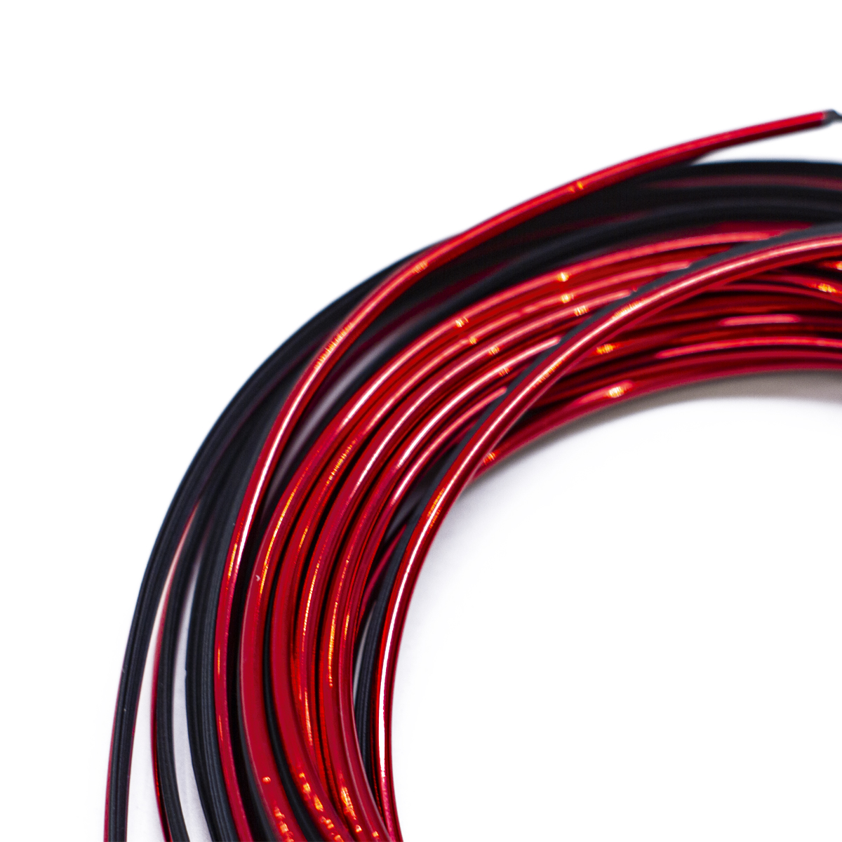 MOLDURA DE CORATIVA MOLDURA DE ENCASTRE DECORATIVA PVC ROJO ROLLO 5 METROS DIAMETRO 2.6MM - 4