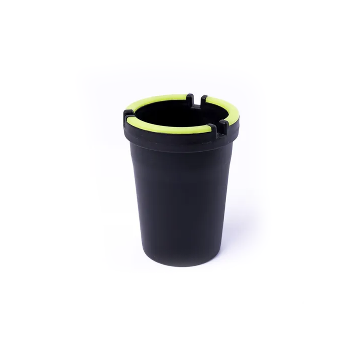 CENICERO DISPLAY DE X 12 UNIDADES CENICEROS DE PVC CON BORDE FLUORESECENTE NEGRO / VERDE UNIVERSAL CANTIDAD POR CAJA 4 - 2