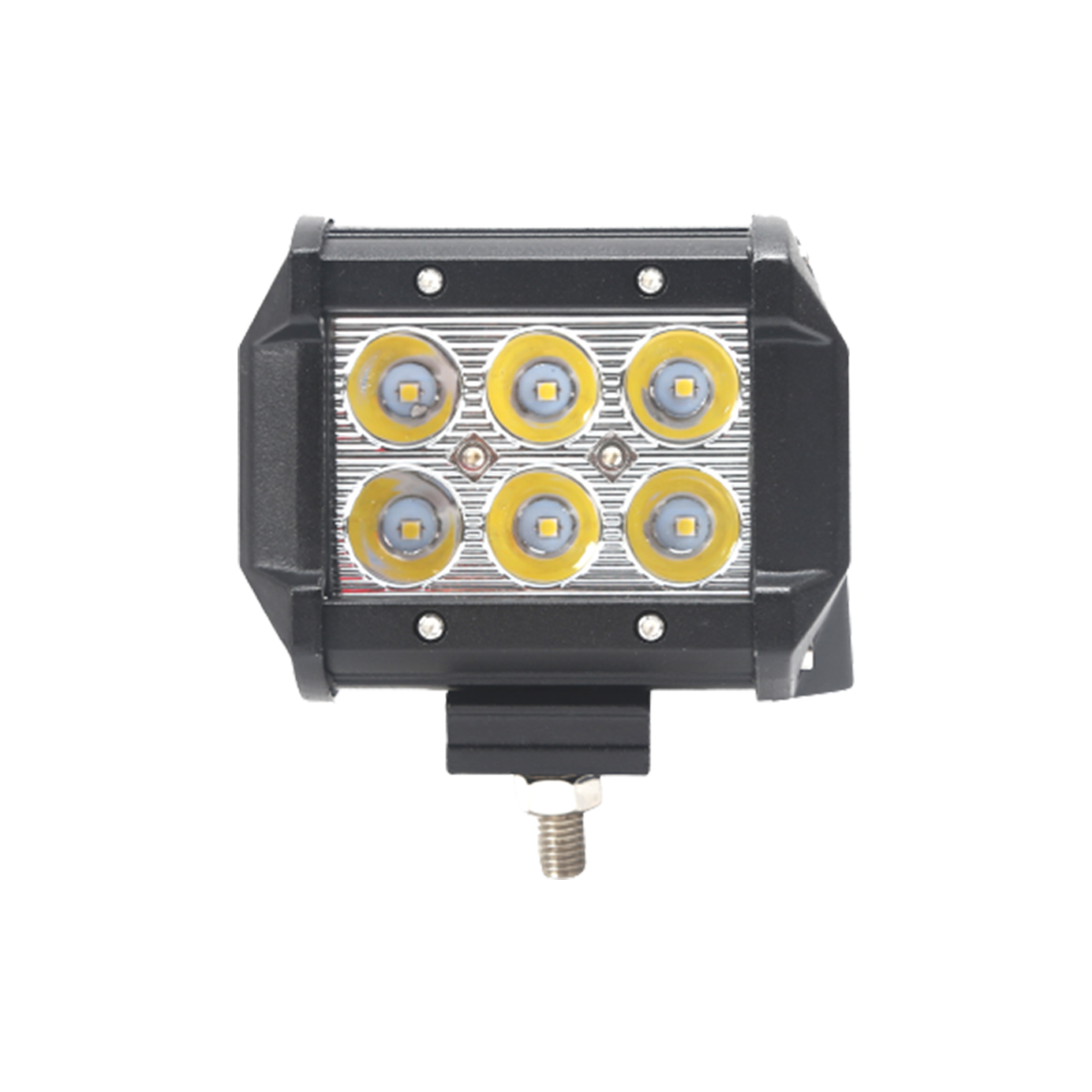 OFF ROAD BARRA DE LED EPISTAR RECTA BARRA DE 6 LED 18 WATTS - EPISTAR 9,8 CM DE LARGO) -  CARCAZA DE ALUMINIO - HAZ DE LUZ SPOT (CODIGO ANTERIOR: BAR18EPI) CANTIDAD POR CAJA MASTER 50 - 2
