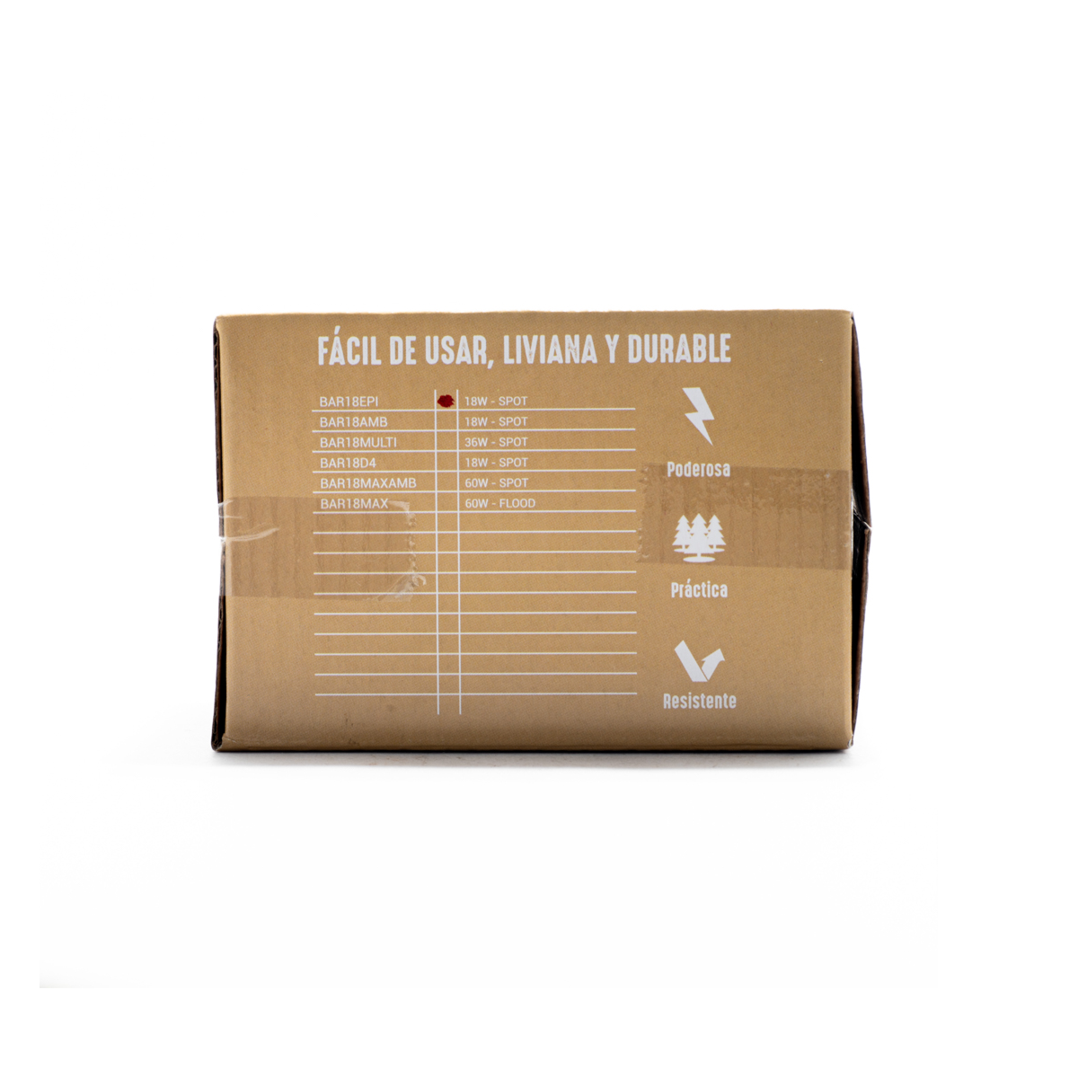 OFF ROAD BARRA DE LED EPISTAR RECTA BARRA DE 6 LED 18 WATTS - EPISTAR 9,8 CM DE LARGO) -  CARCAZA DE ALUMINIO - HAZ DE LUZ SPOT (CODIGO ANTERIOR: BAR18EPI) CANTIDAD POR CAJA MASTER 50 - 5