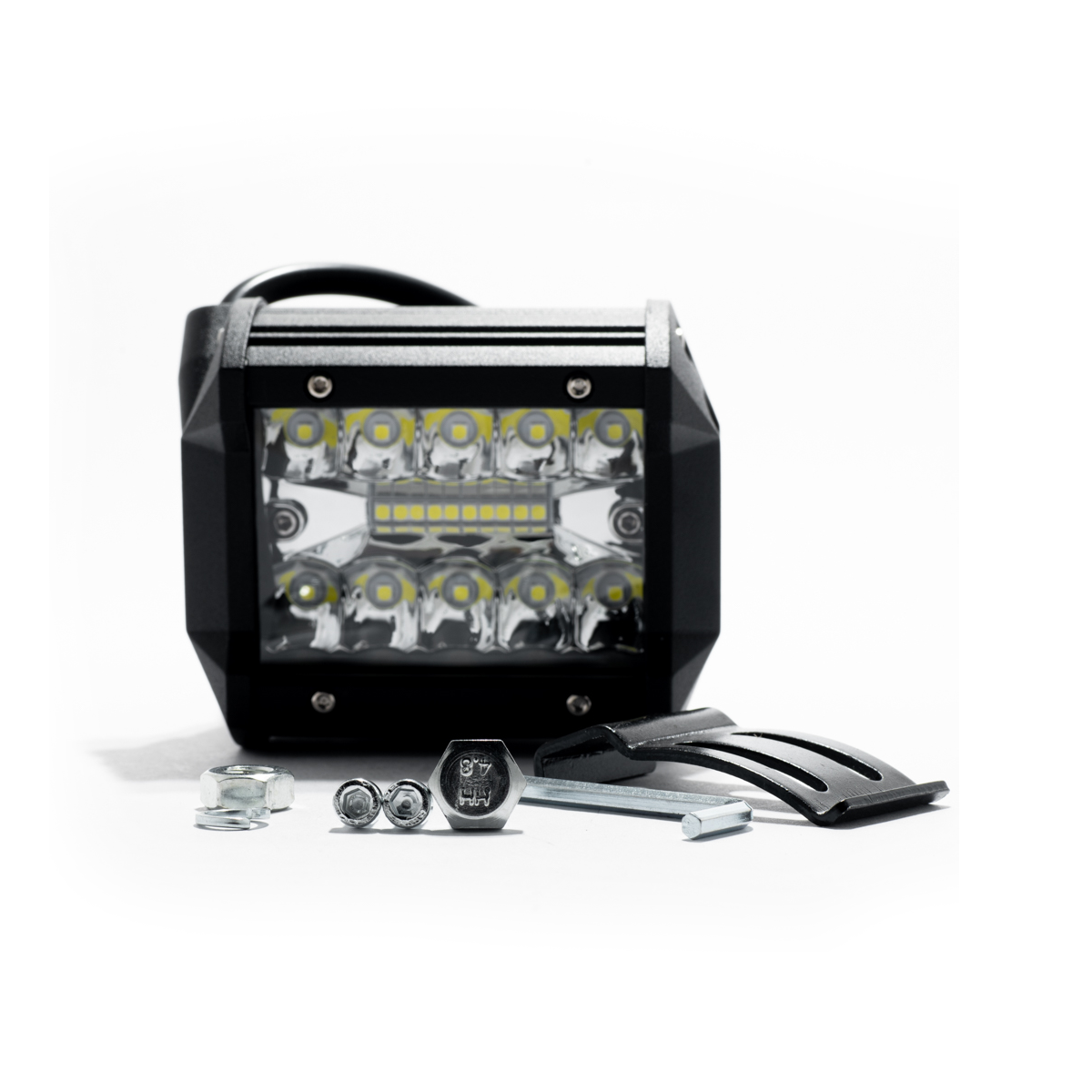 OFF ROAD BARRA DE LED MAX RECTA BARRA DE LED DE 18 WATTS CON TIRA DISPLAY 3030 SMD  -  9.8 CM DE LARGO COLOR BLANCO 12V / 24V - CARCAZA DE ALUMINIO - HAZ DE LUZ SPOT (CODIGO ANTERIOR: BAR8918BLA) CANTIDAD POR CAJA MASTER 50 - 4