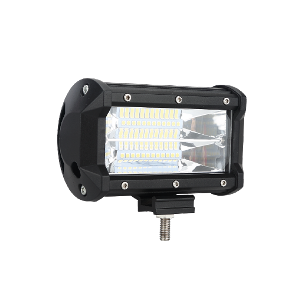 OFF ROAD BARRA DE LED PLUS RECTA BARRA DE LED DE 72 WATTS CON DISPLAY 3030 SMD ILMUNIACION  - 13.5 CM DE LARGO COLOR BLANCO - CARCAZA DE ALUMINIO - HAZ DE LUZ SPOT - 2