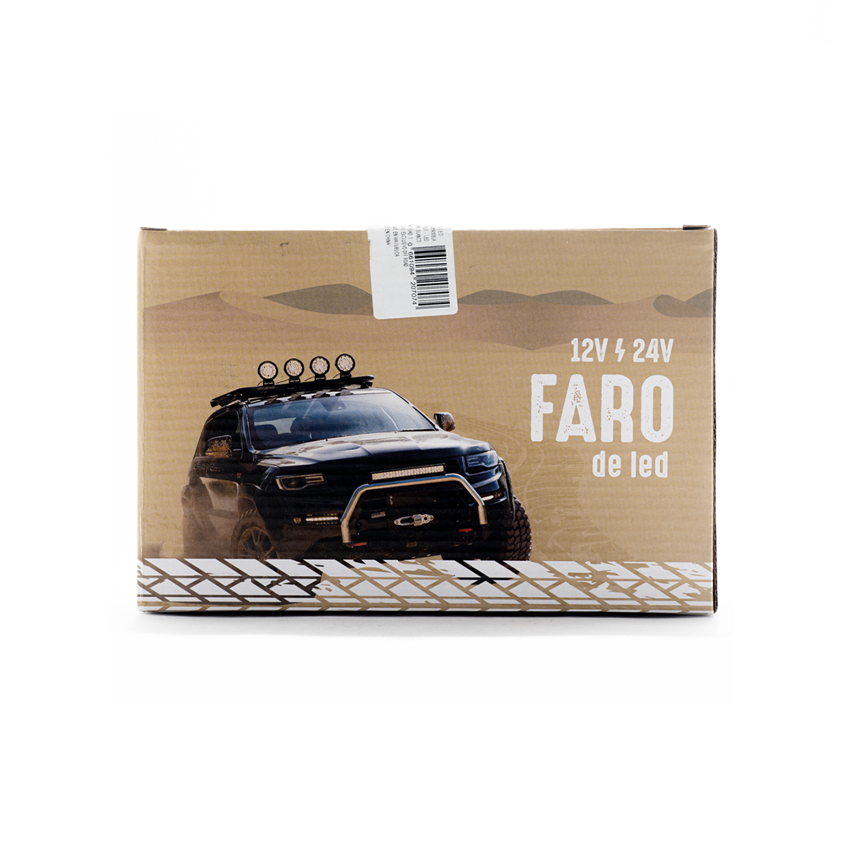 OFF ROAD FARO DE LED UNIVERSAL CIRCULAR DE 12 WATTS (4 LED  3 WATTS) 8CM  8CM COLOR BLANCO 12V / 24V - HAZ DE LUZ SPOT - - 8