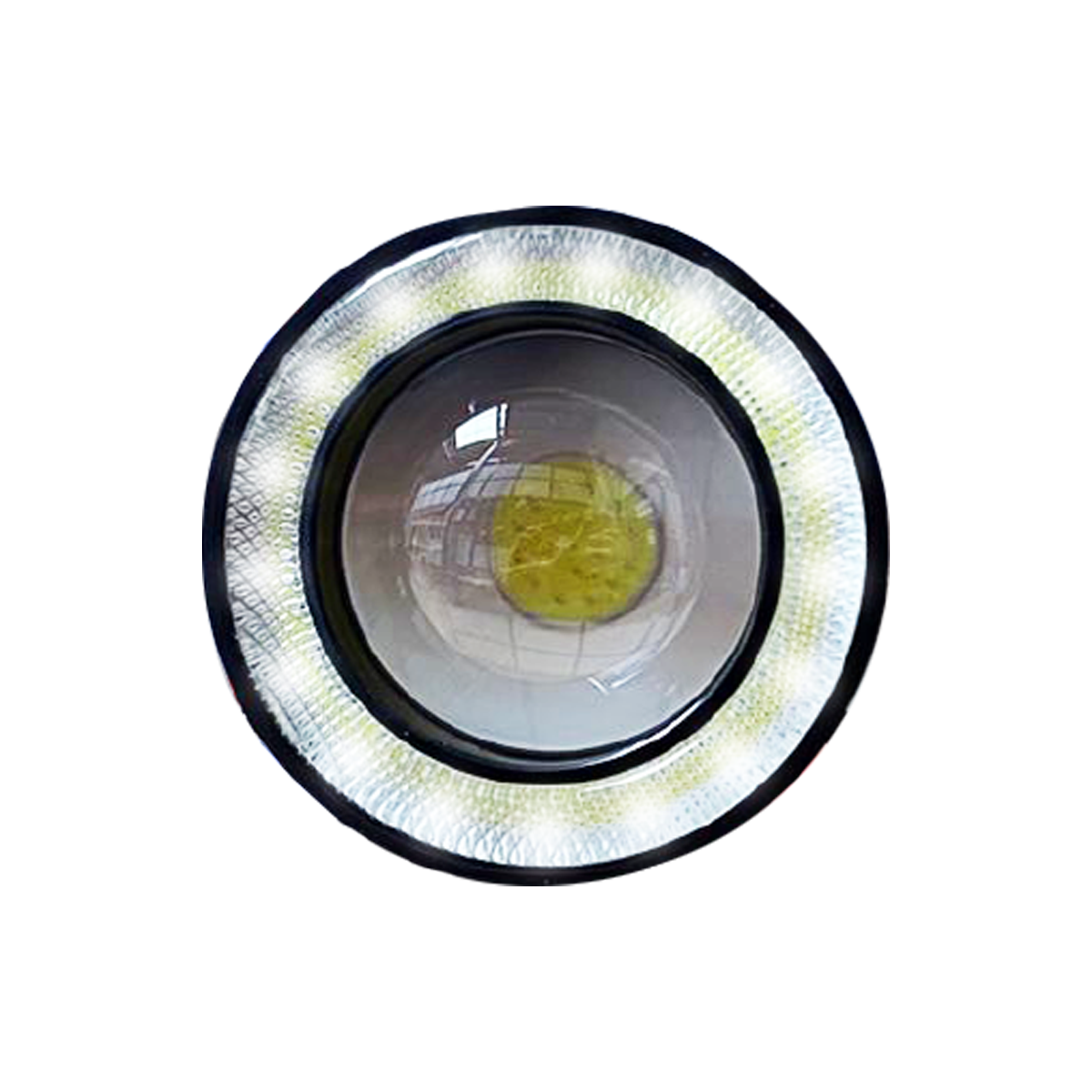 OFF ROAD JUEGO DE FAROS DE LED AUXILIARES JUEGO DE FAROS LED 7.5CM DIAMETRO BLANCO CON OJO DE ANGEL 12V CANTIDAD POR CAJA MASTER 20 - 2