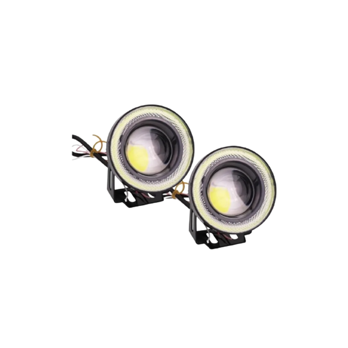 OFF ROAD JUEGO DE FAROS DE LED AUXILIARES JUEGO DE FAROS LED 7.5CM DIAMETRO BLANCO CON OJO DE ANGEL 12V CANTIDAD POR CAJA MASTER 20 - 3