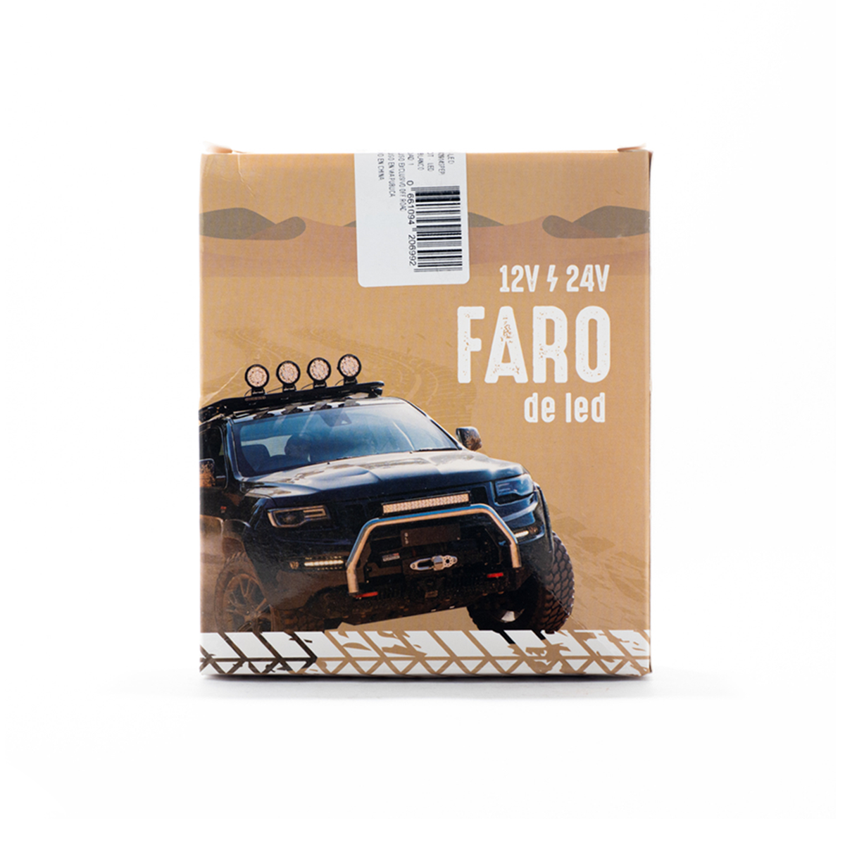 OFF ROAD FARO DE LED UNIVERSAL CIRULAR 27 WATTS (9 LED  3 WATTS) COLOR BLANCO 12V / 24V - HAZ DE LUZ SPOT - CANTIDAD POR CAJA MASTER 50 - 8