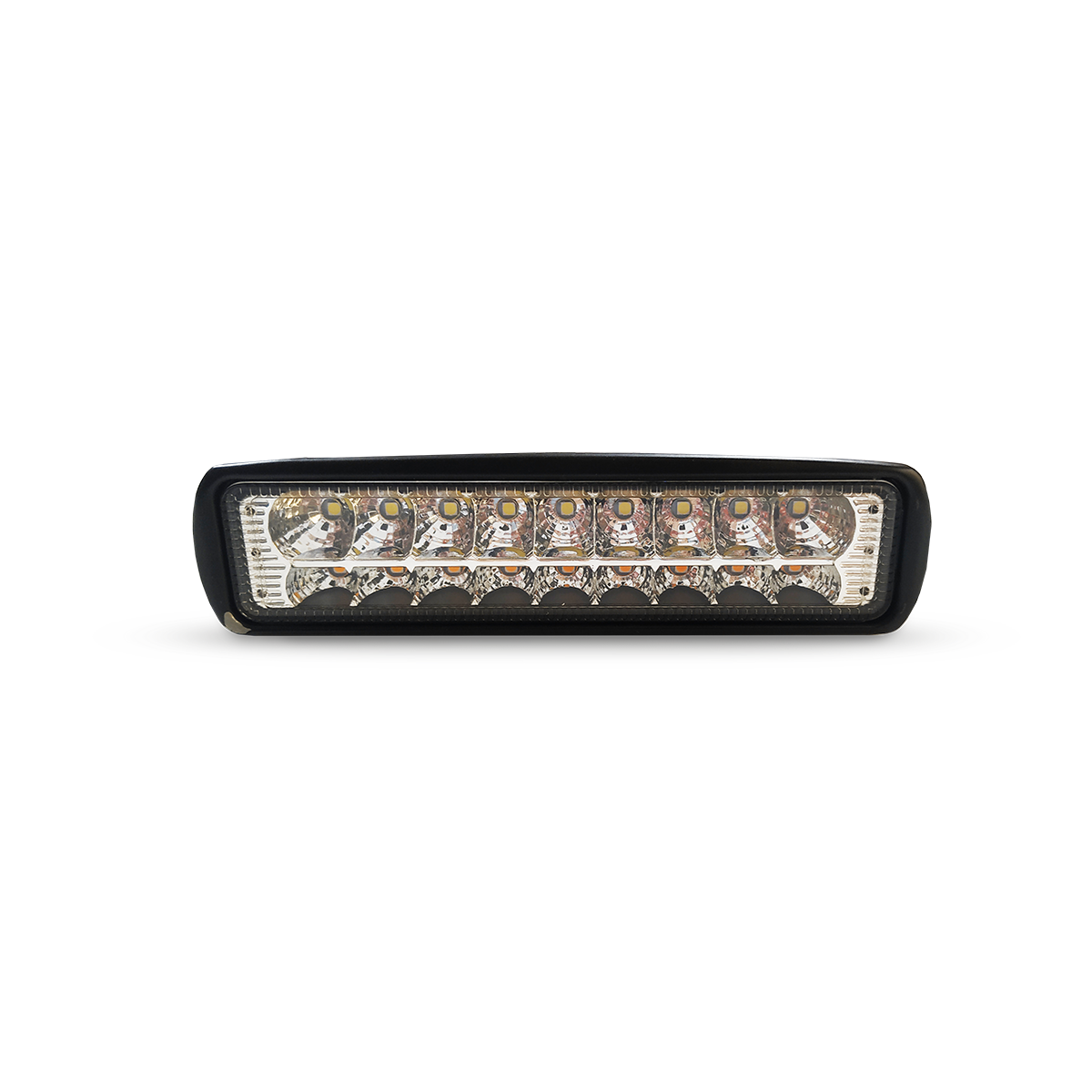 OFF ROAD FARO DE LED UNIVERSAL RECTANGULAR 18 WATTS (6 LED  3 WATTS) COLOR BLANCO / AMBAR 12V / 24V - HAZ DE LUZ SPOT - - 3