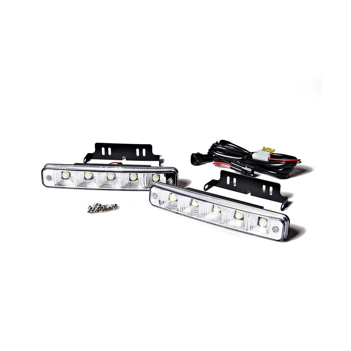 OFF ROAD JUEGO DE FAROS DE LED AUXILIARES UNIVERSAL RECTANGULAR - 5 LED SMD 5050 EN CADA FARO - COLOR BLANCO 24V. - 2