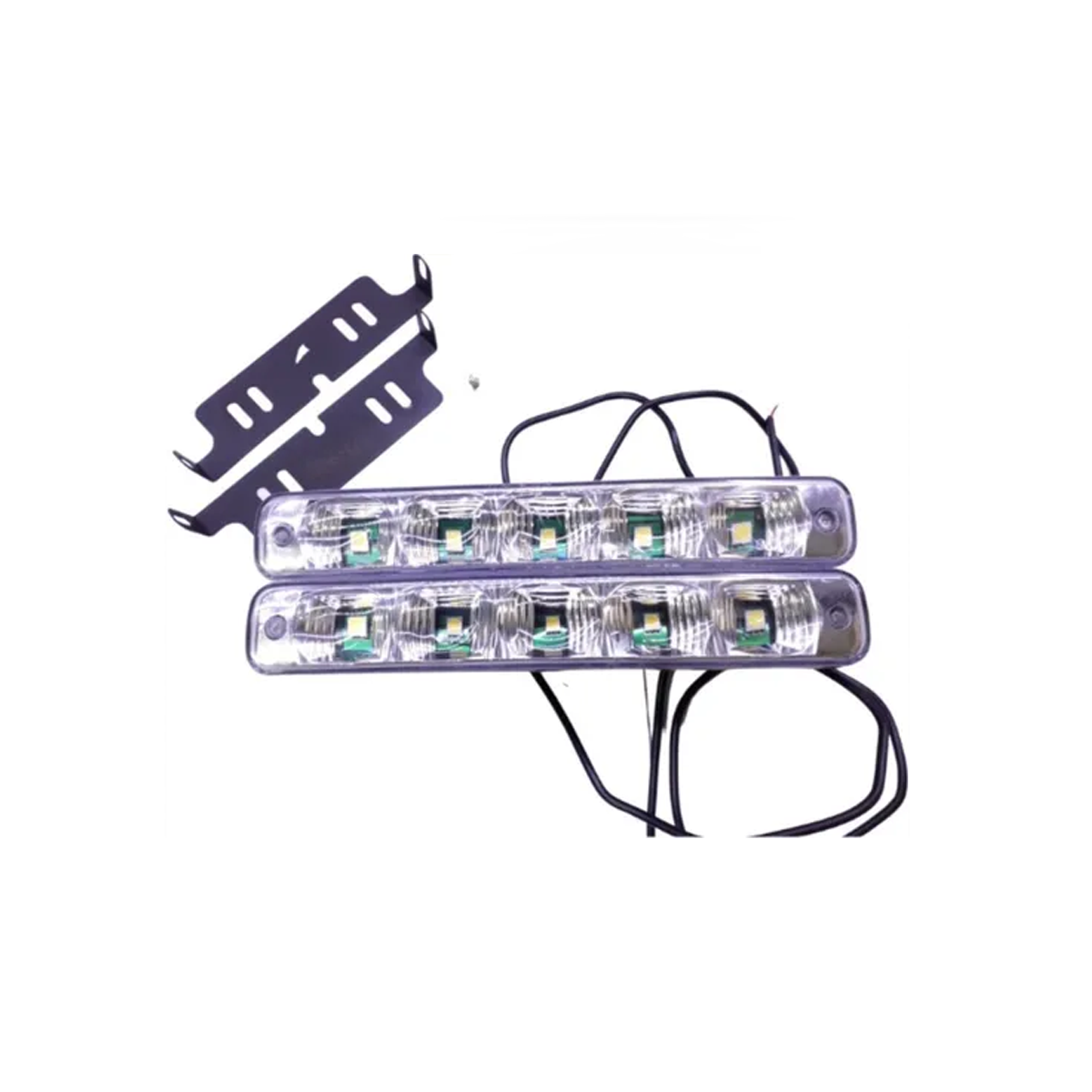 OFF ROAD JUEGO DE FAROS DE LED AUXILIARES UNIVERSAL RECTANGULAR - 5 LED SMD 5050 EN CADA FARO - COLOR BLANCO 24V. - 5